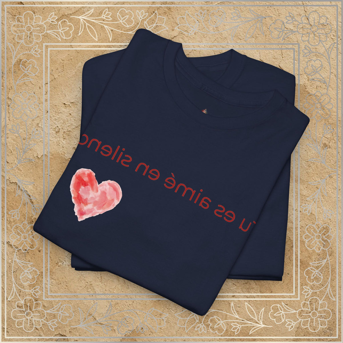 Mirror Message - "Tu es aimé en silence" (You are quietly loved)
