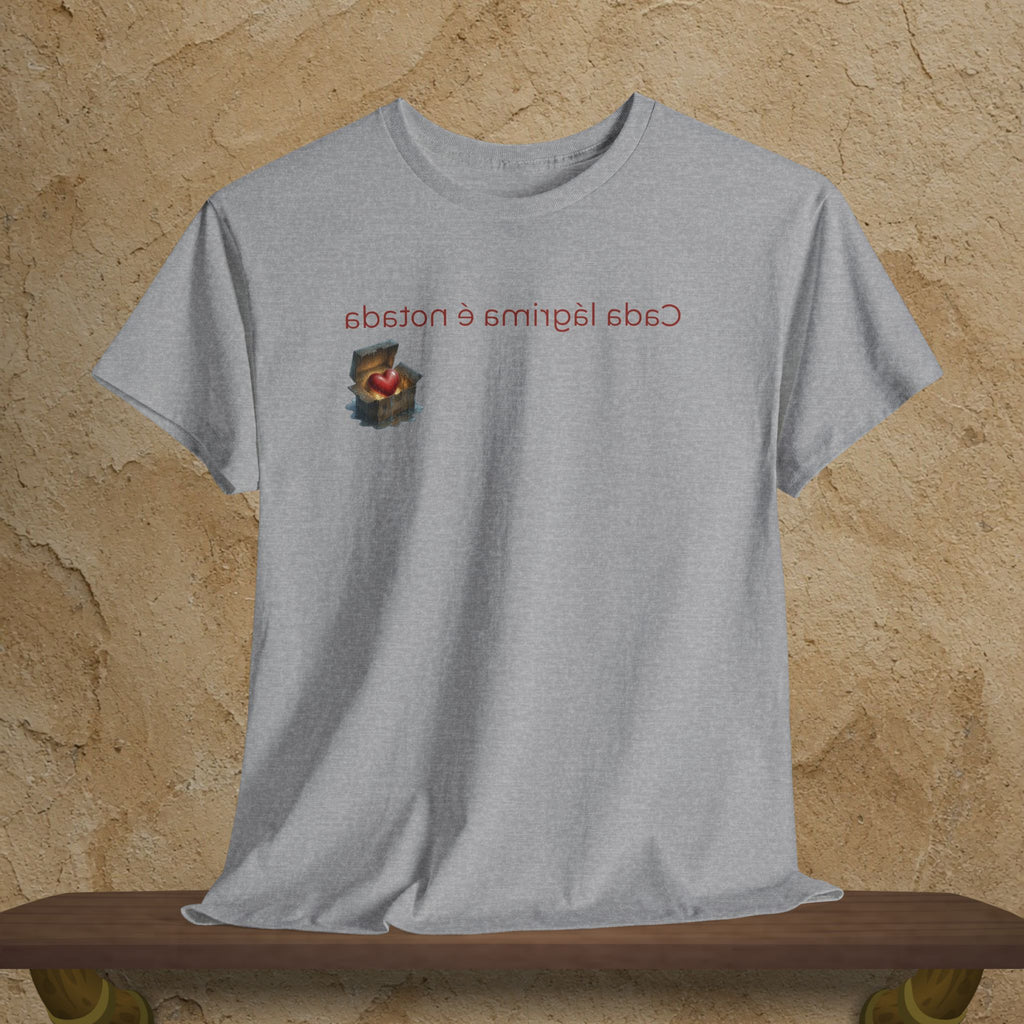 Mirror Message - "Cada lágrima é notada" (Every tear is noticed)