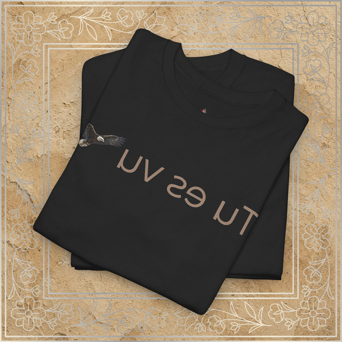 Mirror Message - "Tu es vu" (You are seen)