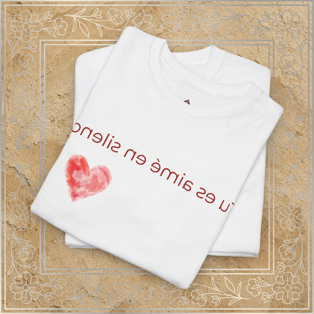 Mirror Message - "Tu es aimé en silence" (You are quietly loved)