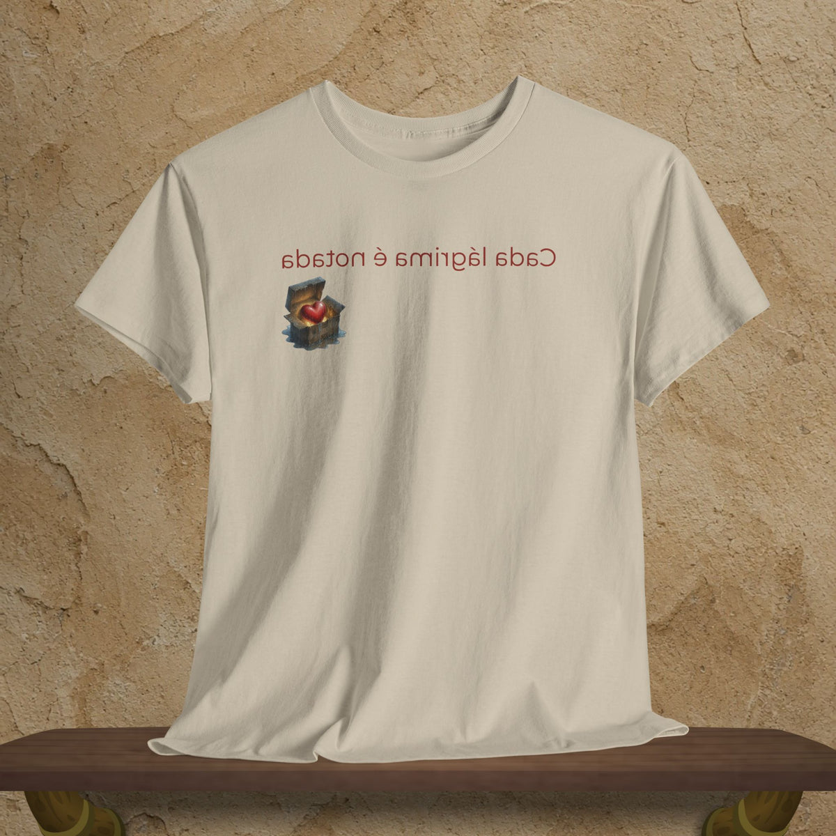 Mirror Message - "Cada lágrima é notada" (Every tear is noticed)